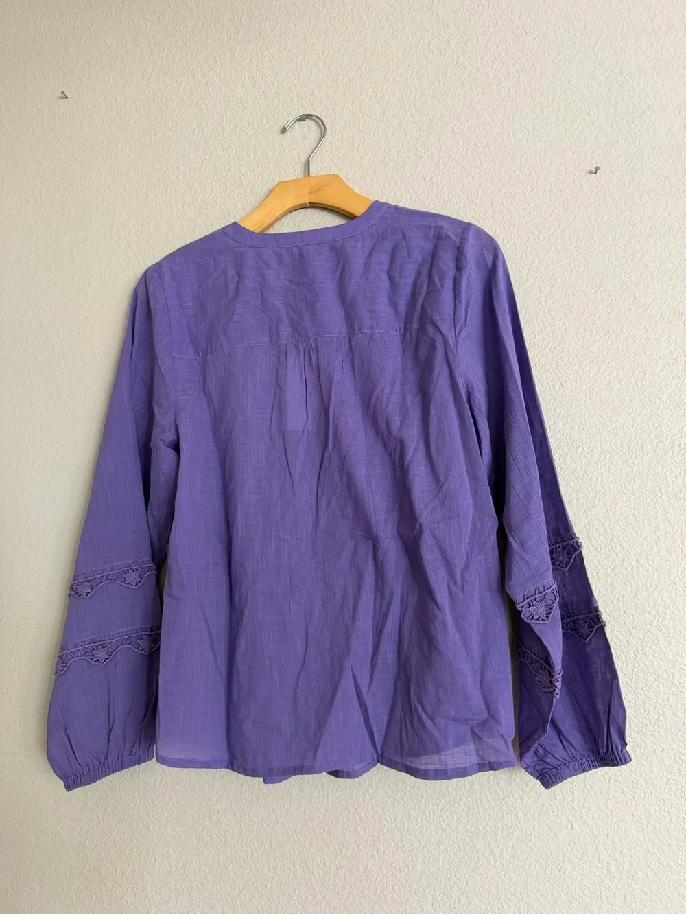 Johnny Was Calme Yoke Trim Blouse Paisley Purple Size Small NWT Unreleased